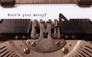 Vintage inscription made by old typewriter, what's your story?